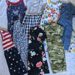 Lot of 8 dresses GAP, Hanna Andersson, old navy